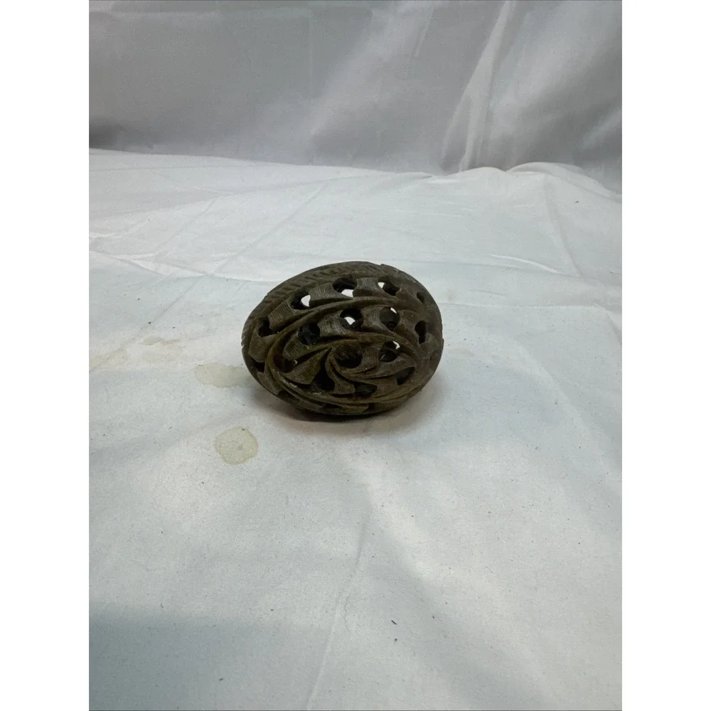 Egg Within An Egg Bird & Baby Bird Marble 4x3x3 inches Made in India